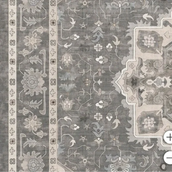 Washable Indoor Area Rug Darya, 5.3’ x 7.5’ - Picture 3 of 5